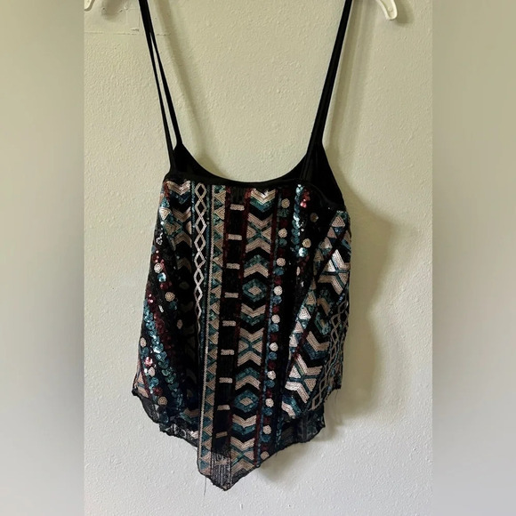 Rue21 Sequin Tribal Tank Top - Small - Picture 3 of 4